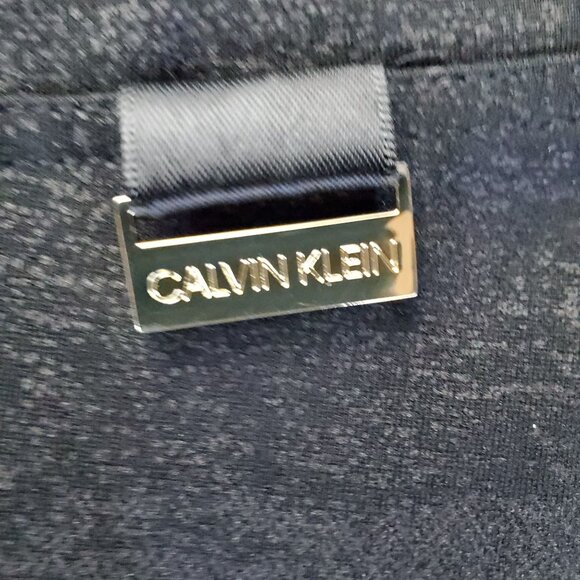 Calvin Klein Pants Womens 2X Black Tapered Rayon Blend Textured Pull-On Style - Picture 2 of 11